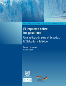 El impuesto sobre las gasolinas: una aplicación para el Ecuador, El