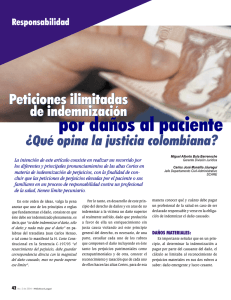por daños al paciente - Revista Medico Legal