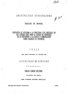 univers10ad veracruzana, propuesia de reform a ia fraccion v del