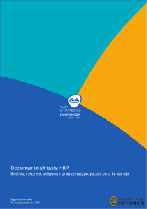 documento de trabajo “Santander. Hechos, retos y propuestas”.