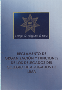 reglamento de - Colegio de Abogados de Lima