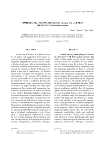 COMBATE DEL MOHO GRIS (Botrytis cinerea) DE LA FRESA