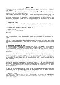 TECNICA DE TRANSPORTES INTERNACIONALES, SAU