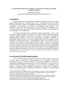 La operación de fusión entre CorpBanca e Itaú bajo los criterios de