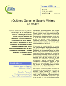¿Quiénes Ganan el Salario Mínimo en Chile?