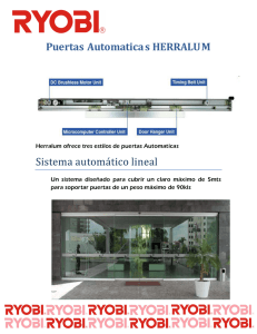 Puertas Automatica s HERRALUM Sistema automático lineal