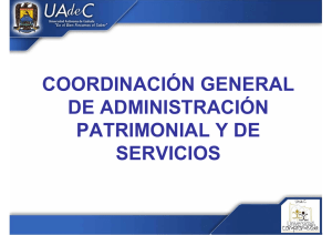 coordinación general de administración patrimonial y de servicios