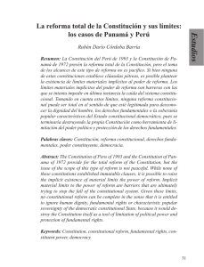 La reforma total de la Constitución y sus límites