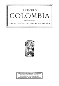 Artículo Colombia : publicado en la Enciclopedia Universal Ilustrada