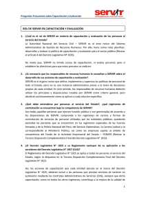 Preguntas Frecuentes sobre Capacitación y Evaluación