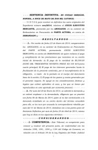 Sentencia Ejecutivo Mercantil - Poder Judicial del Estado de Sonora