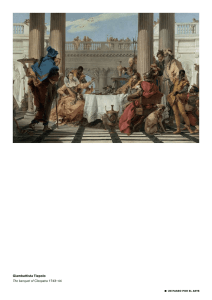 Giambattista tiepolo The banquet of Cleopatra 1743–44