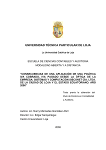 UNIVERSIDAD TÉCNICA PARTICULAR DE LOJA