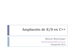Ampliación de E/S en C++