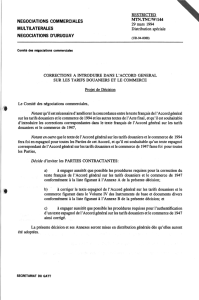 negociations commerciales multilaterales negociations d`uruguay