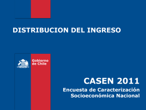 Distribución del ingreso Casen 2011