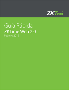Guía Rápida ZKTime Web 2.0