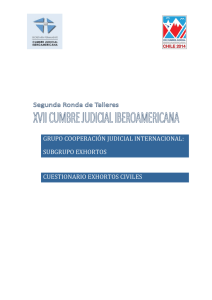 Sub grup Exhortos - Cumbre Judicial Iberoamericana