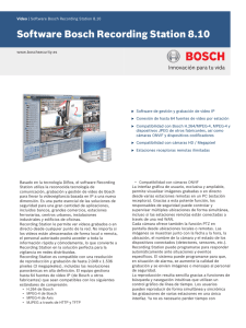 Software Bosch Recording Station 8.10