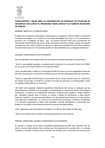 CONVOCATORIA II PROGRAMA DE FOMENTO DE EMPLEO