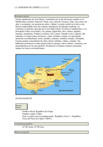 LA ADHESIÓN DE CHIPRE A LA U.E. Estado republicano de Asia