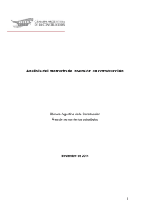 Análisis del mercado de inversión en construcción