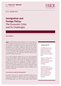 Immigration and Foreign Policy: The Economic Crisis and its