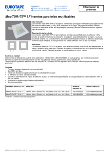 Med/TUR175™ LF insertos para telas reutilizables