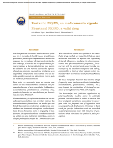Fentanilo PK/PD, un medicamento vigente Phentanyl PK/PD, a valid