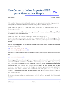 Uso Correcto de los Paquetes IEEE para Matemática Simple