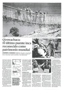 Q`eswachaca: El último puente inca