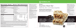 Nutrition Facts o Datos Nutrimentales