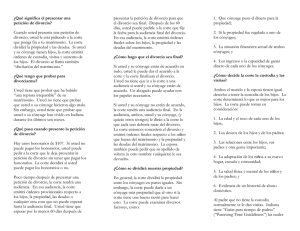 ¿Qué significa el presentar una petición de divorcio?