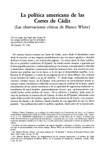 Las observaciones críticas de Blanco White