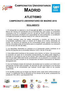 Atletismo - Universidad Politécnica de Madrid
