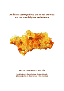 Análisis cartográfico del nivel de vida en los municipios andaluces
