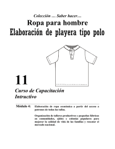 ELABORACIÓN DE PLAYERA TIPO POLO PARA HOMBRE Y MUJER