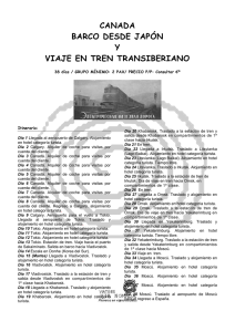 Viaje Canada, Japon y Transiberiano