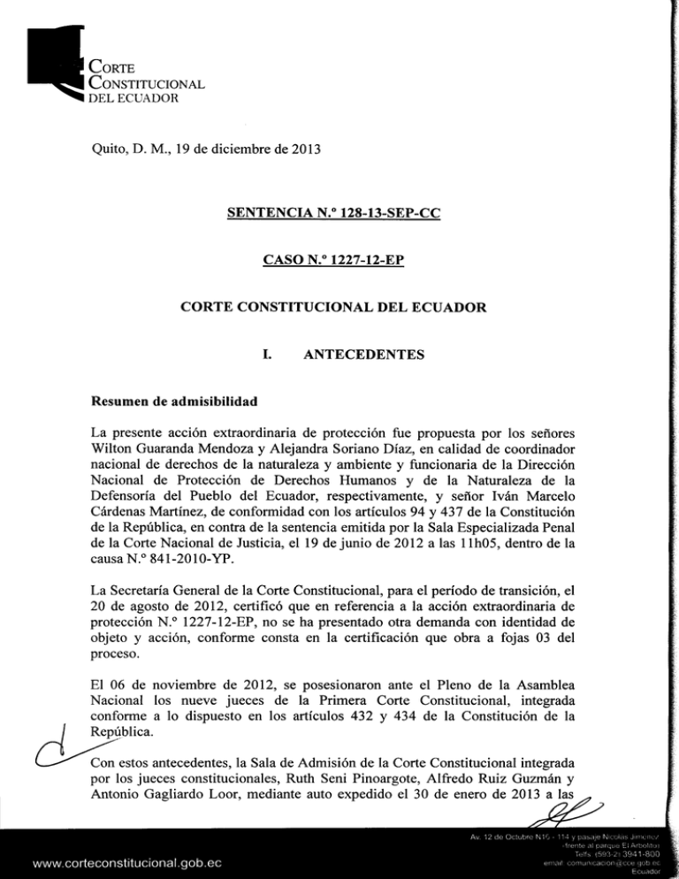 Descargar Sentencia - Corte Constitucional Del Ecuador