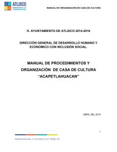manual de procedimientos y organizaciòn de la direcciòn