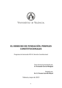 el derecho de fundación: perfiles constitucionales