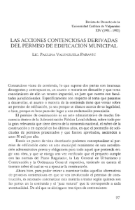 las acciones contenciosas derivadas del permiso de edificacion