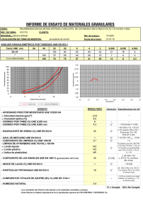 informe de ensayo de materiales granulares