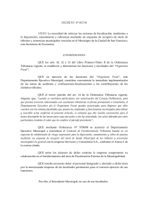 DECRETO N&ordm; 057/10 VISTO: La necesidad de reforzar las acciones