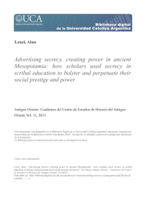 Advertising secrecy, creating power in ancient