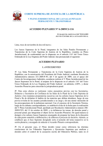 Acuerdo Plenario N° 6 - 2009