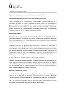 Tribunal de compensación - Universidad Rey Juan Carlos