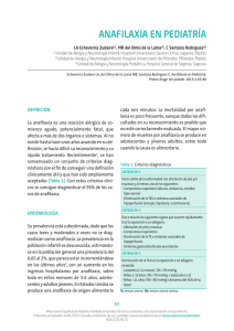 anafilaxia en pediatría - Asociación Española de Pediatría