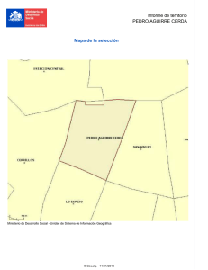 Informe de territorio PEDRO AGUIRRE CERDA Mapa de la selección