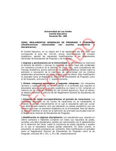 DEROGADO: Acuerdo 188 Comité Ejecutivo. Reglamentos